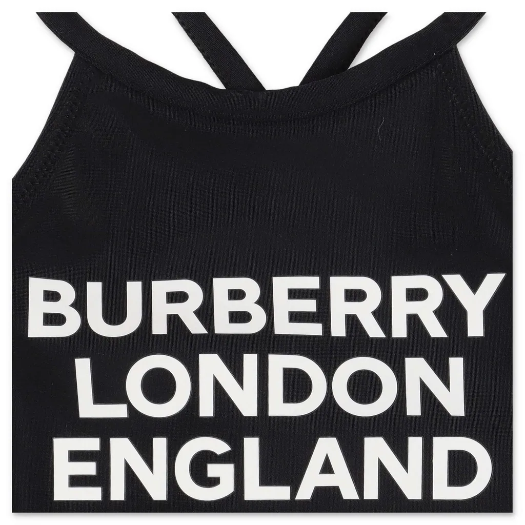 Burberry Kids Logo Print Swimsuit