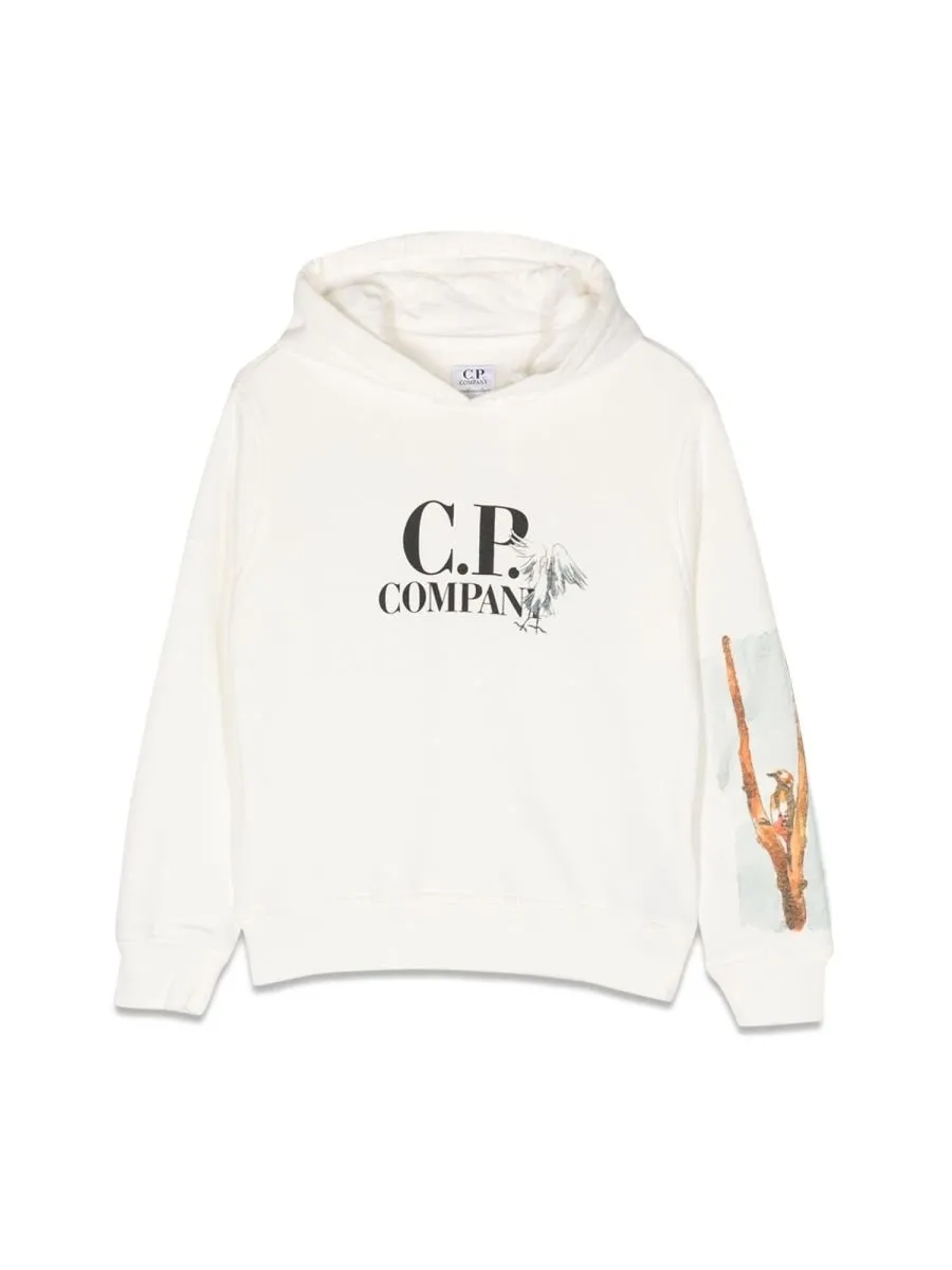 C.P. Company Kids Graphic Logo Hoodie
