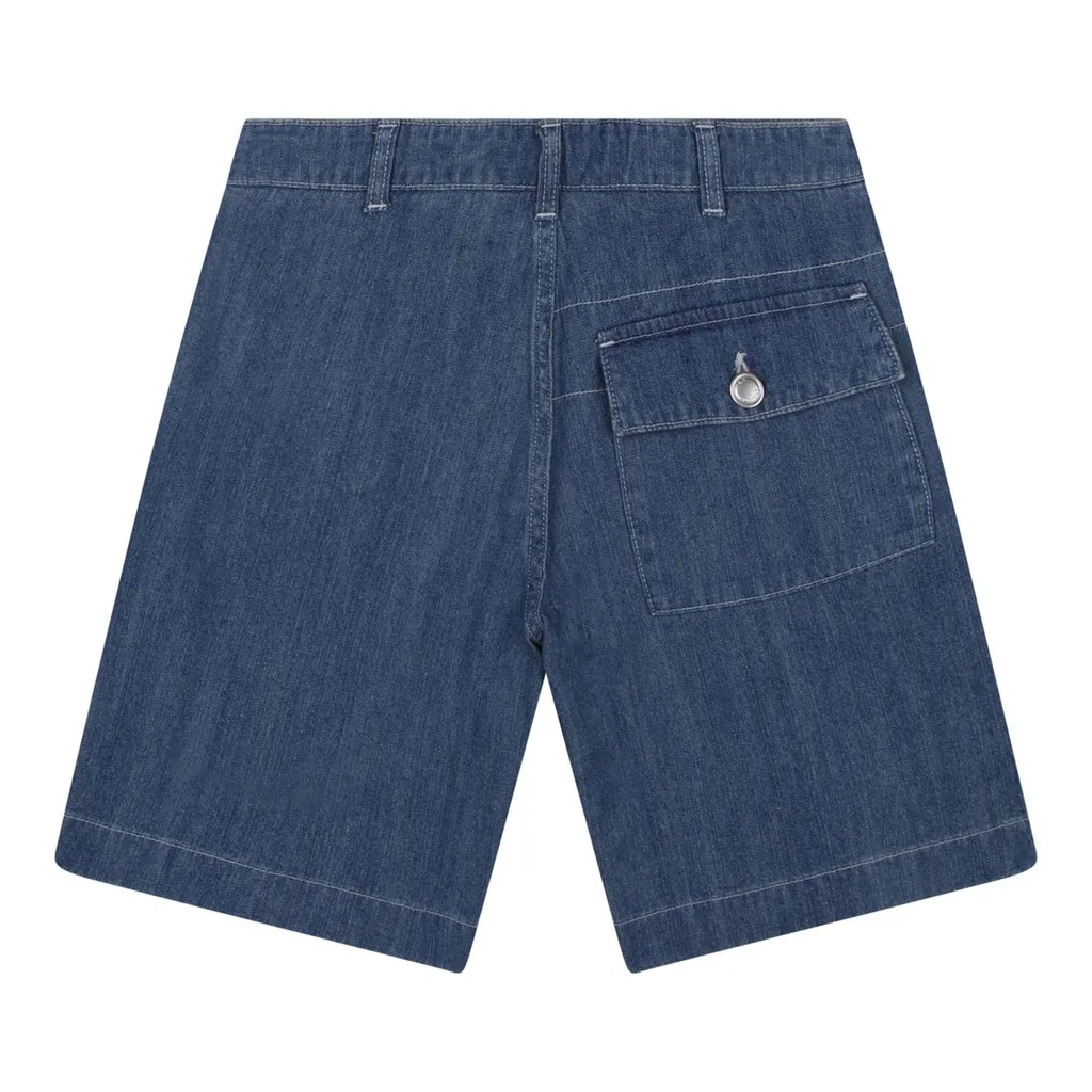 C.P. Company Kids Logo Denim Shorts