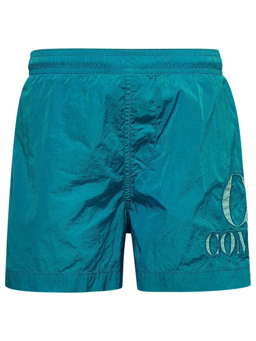 C.P. Company Kids Logo Embroidered Swim Shorts