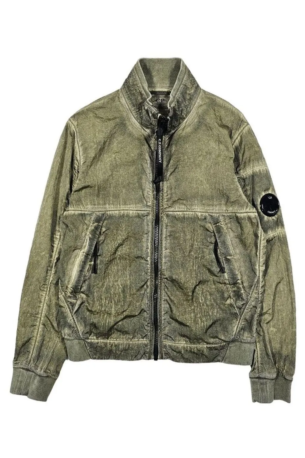 C.P. Company Kids Logo Patch Zip-Up Jacket