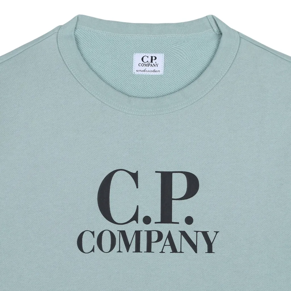 C.P. Company Kids Logo Printed Crewneck Sweatshirt