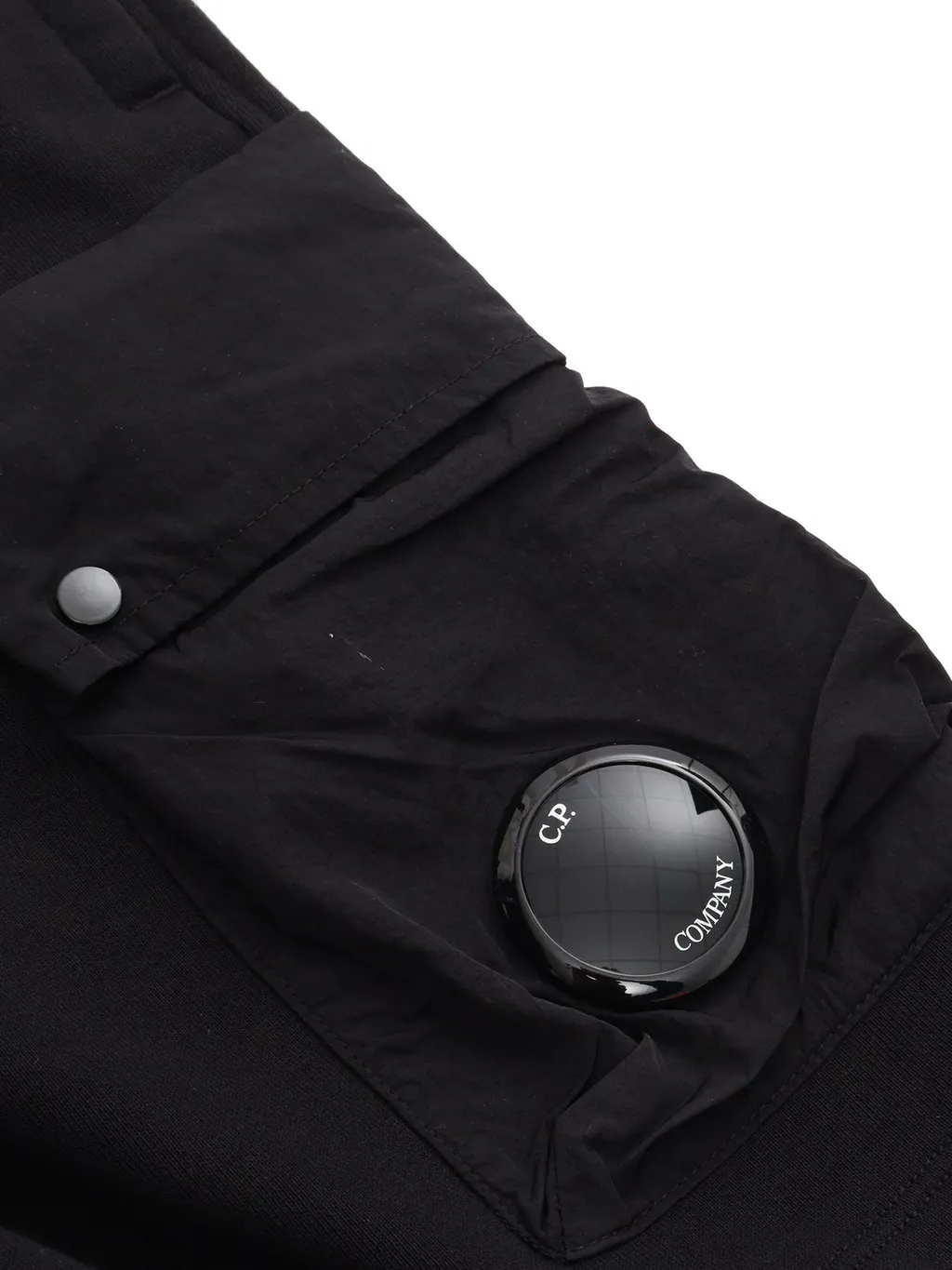 C.P. Company Kids Lens-Detailed Elasticated Waistband Track Shorts