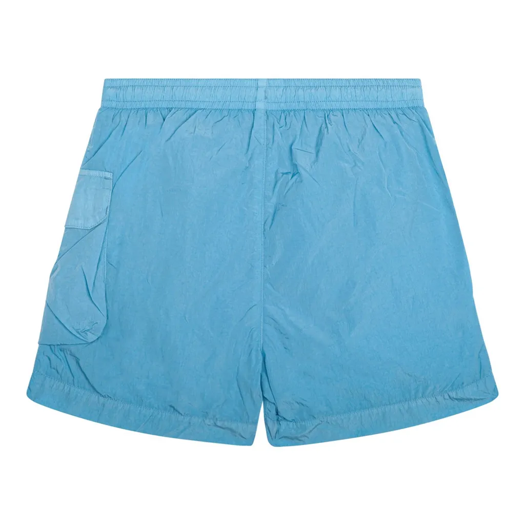 C.P. Company Kids Lens Detailed Crinkled Swim Shorts