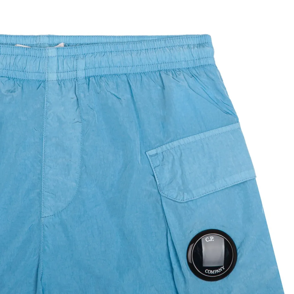 C.P. Company Kids Lens Detailed Crinkled Swim Shorts