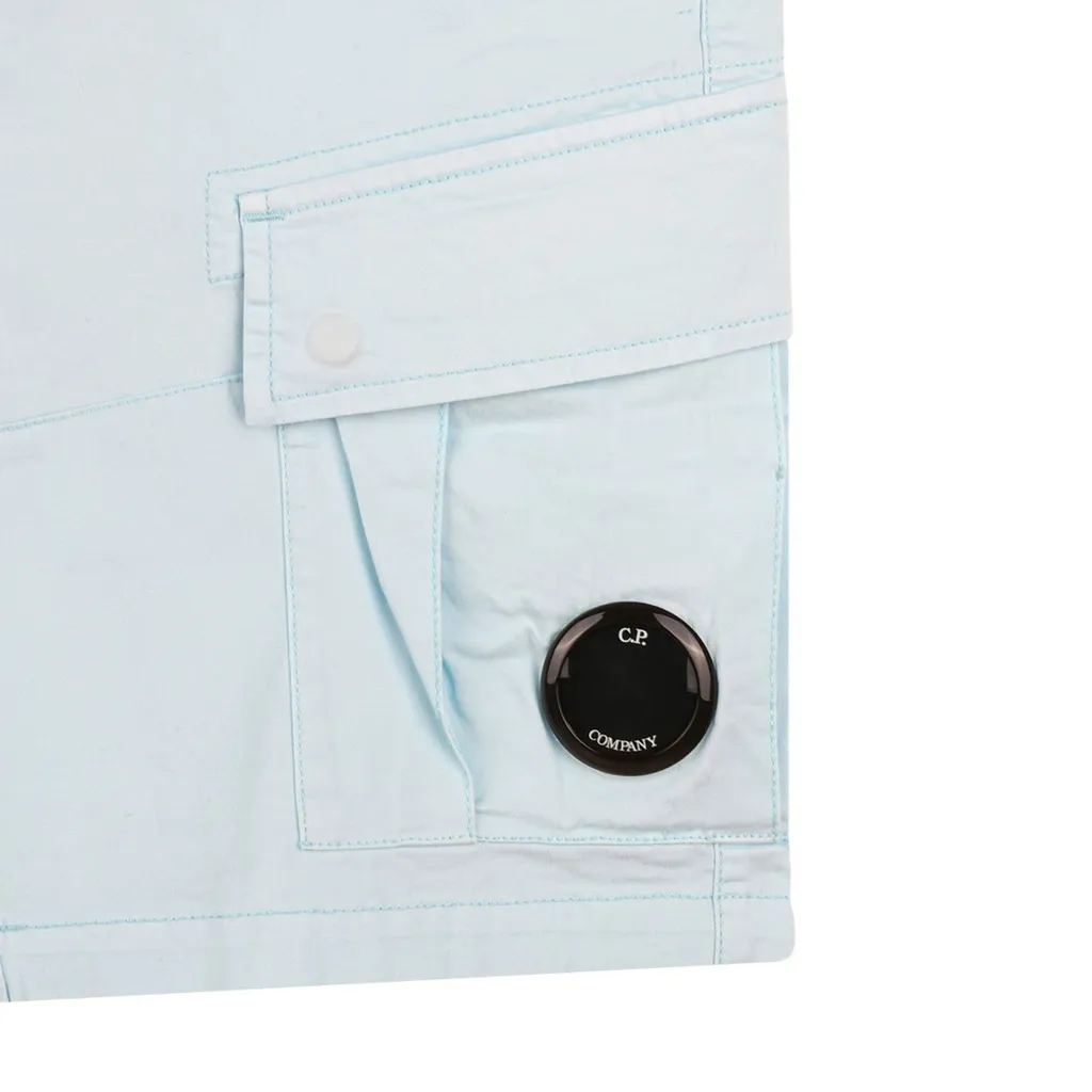 C.P. Company Kids Lens Detailed Mid-Rise Shorts