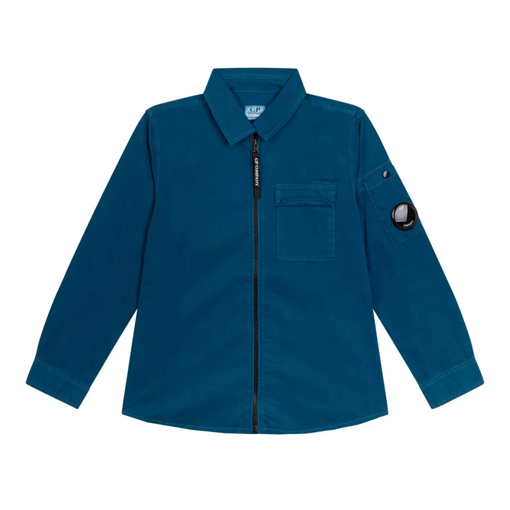 C.P. Company Kids Lens Detailed Zipped Shirt