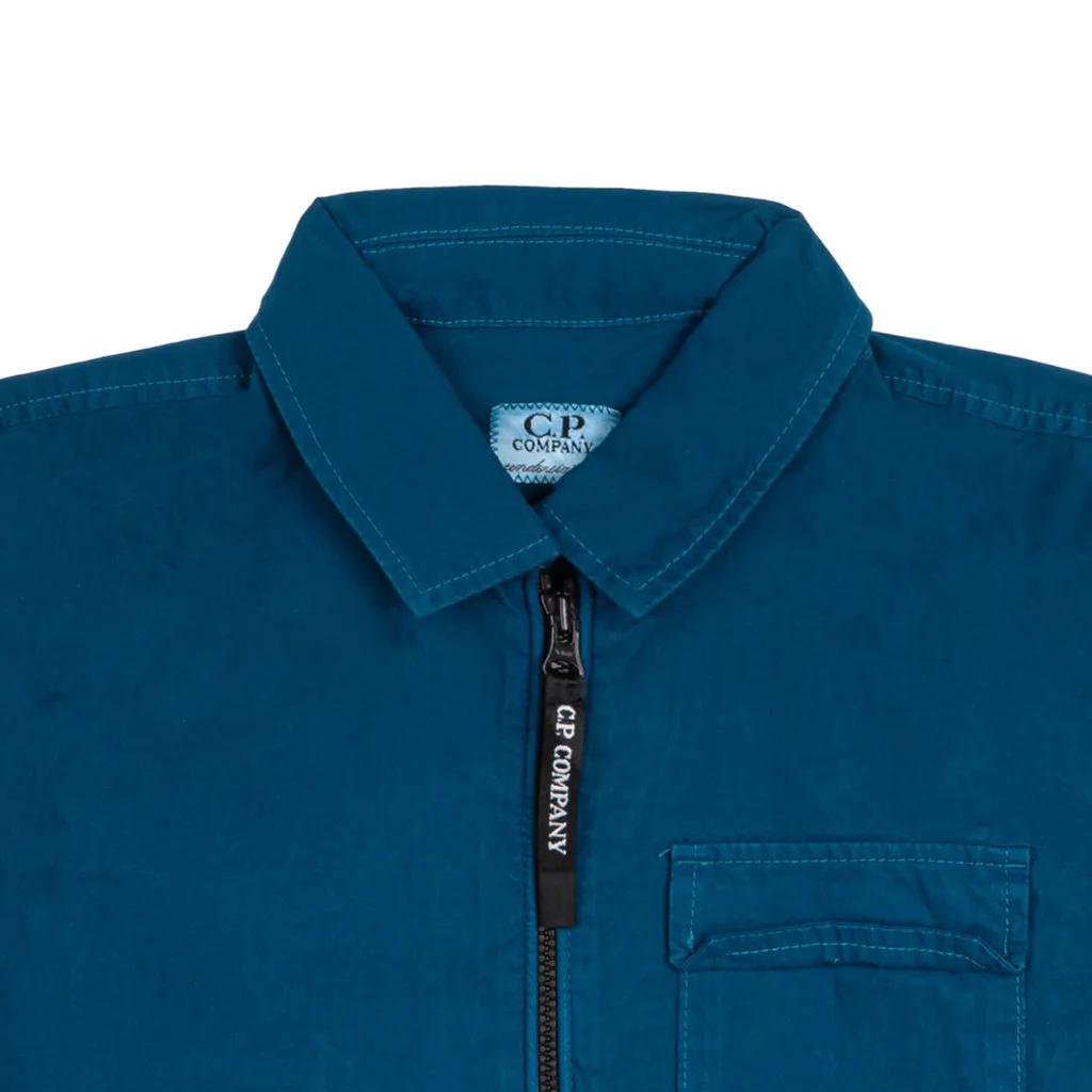 C.P. Company Kids Lens Detailed Zipped Shirt
