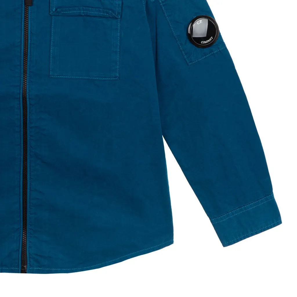 C.P. Company Kids Lens Detailed Zipped Shirt