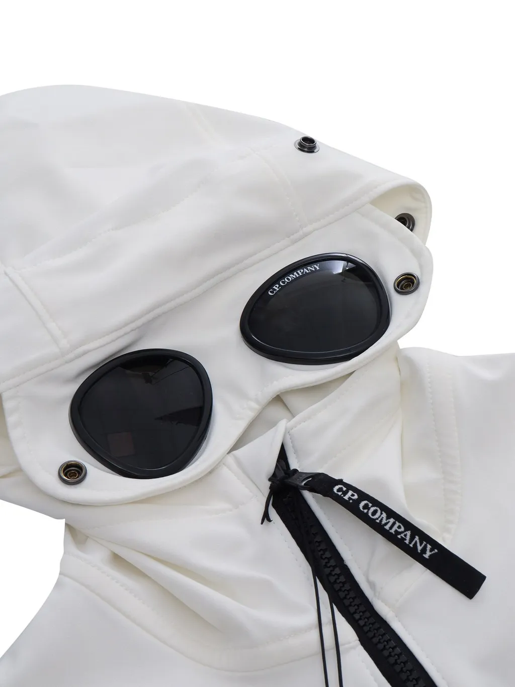 C.P. Company Kids Goggles-Detailed Zip-Up Hooded Jacket