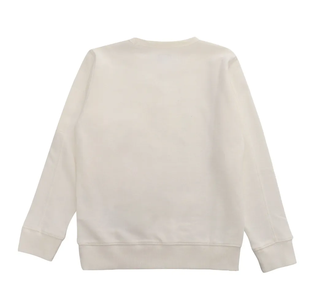 C.P. Company Kids Logo Plaque Crewneck Sweatshirt