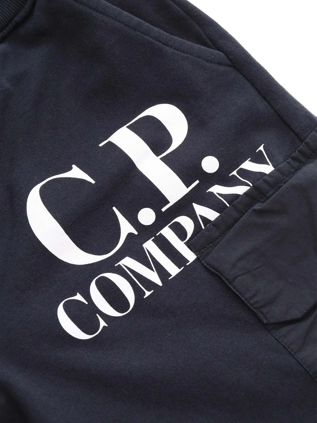 C.P. Company Kids Mid-Rise Logo-Printed Track Shorts