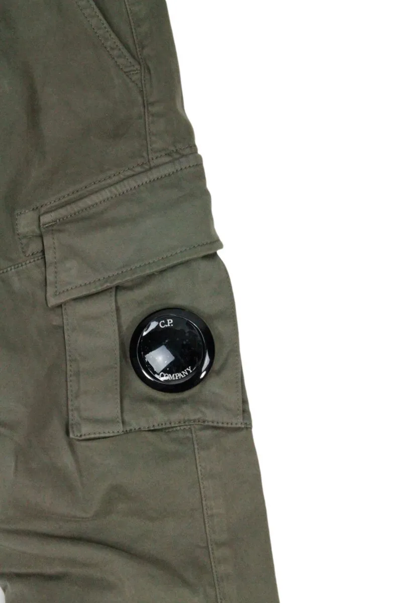 C.P. Company Kids Mid-Rise Straight Leg Trousers