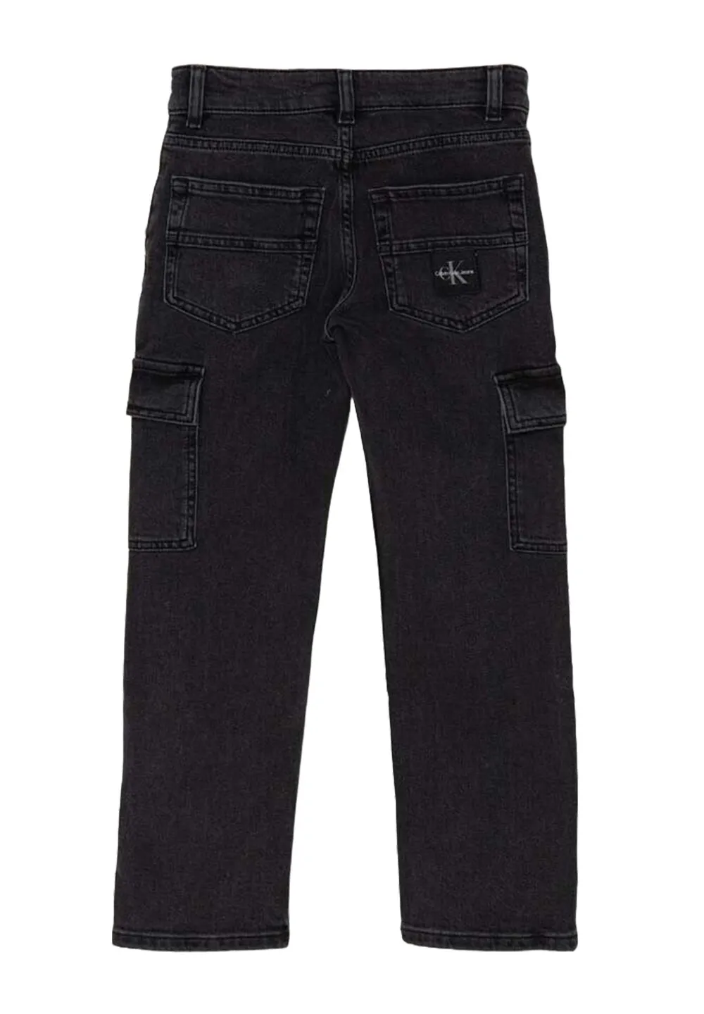 Calvin Klein Kids Logo-Patch Denim Jeans