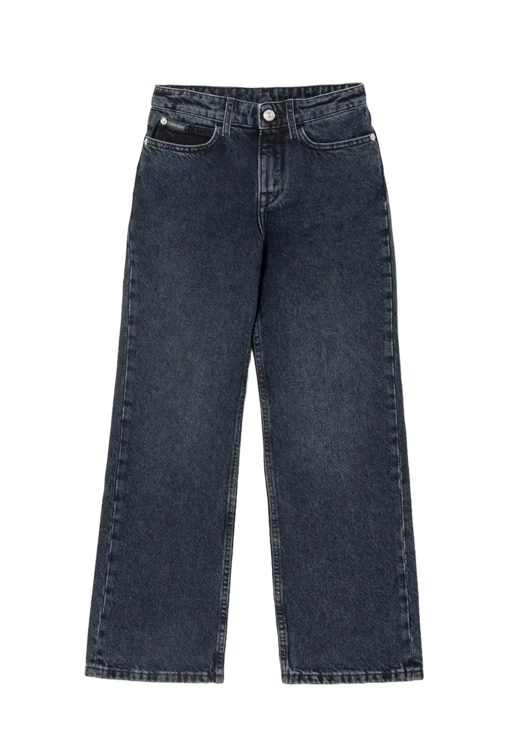 Calvin Klein Kids Wide Leg Denim Jeans