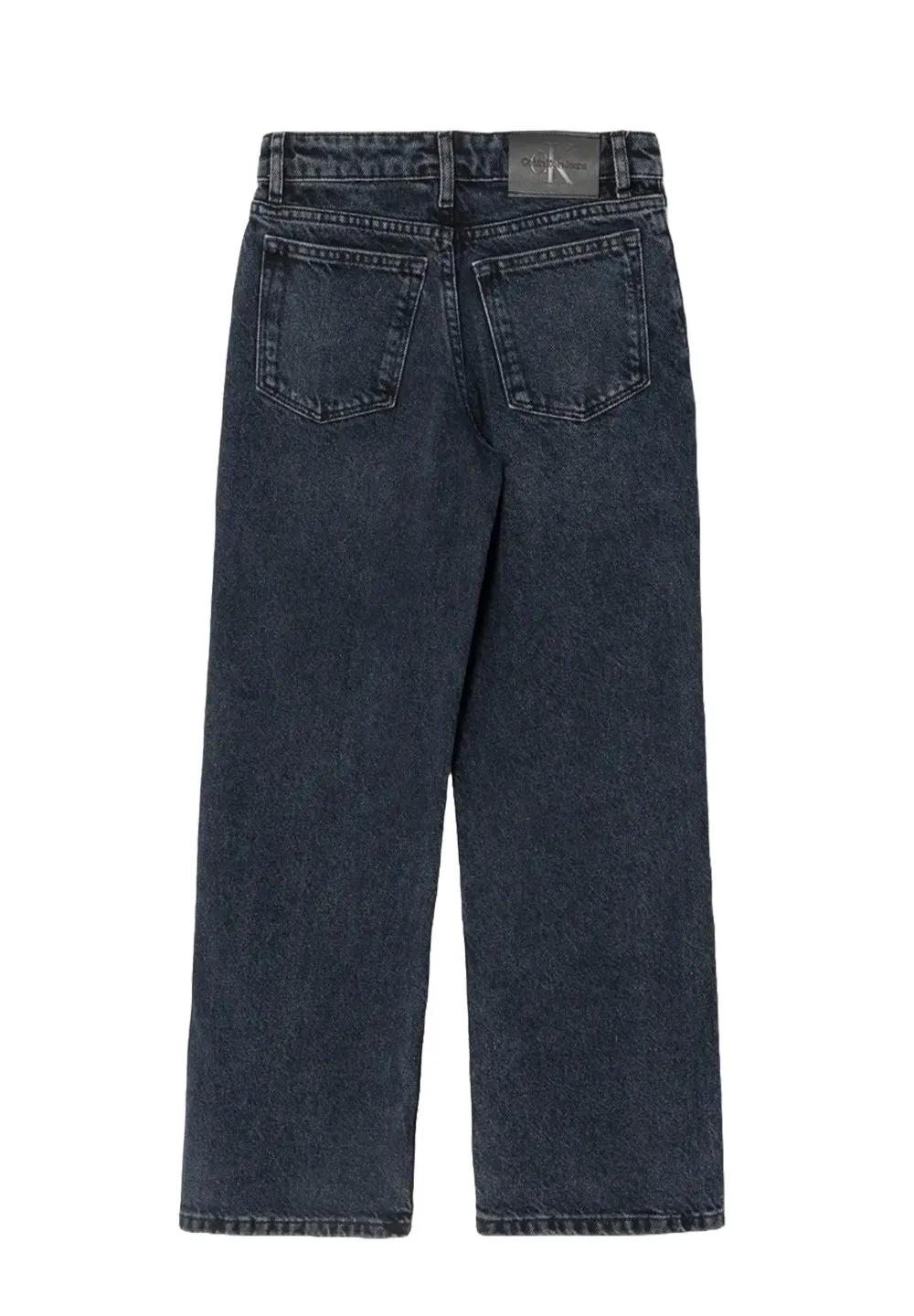 Calvin Klein Kids Wide Leg Denim Jeans
