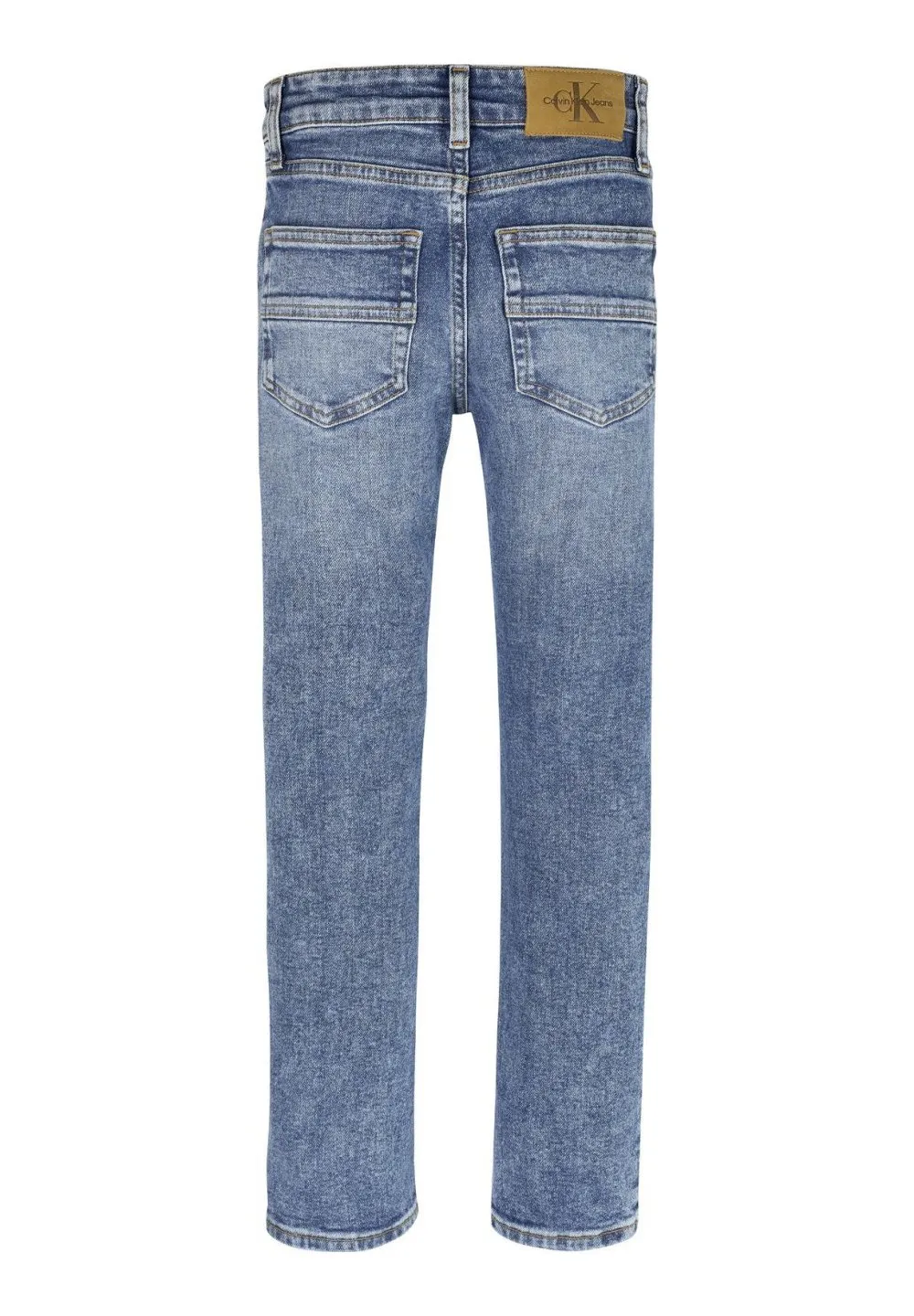 Calvin Klein Kids Mid Rise Straight Jeans