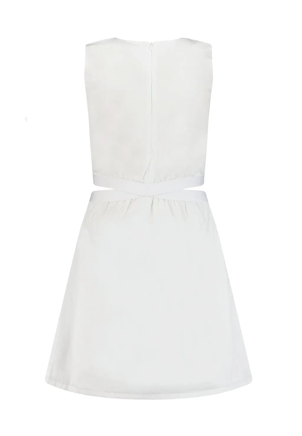 Calvin Klein Kids Cut-Out Detailed Crewneck Dress