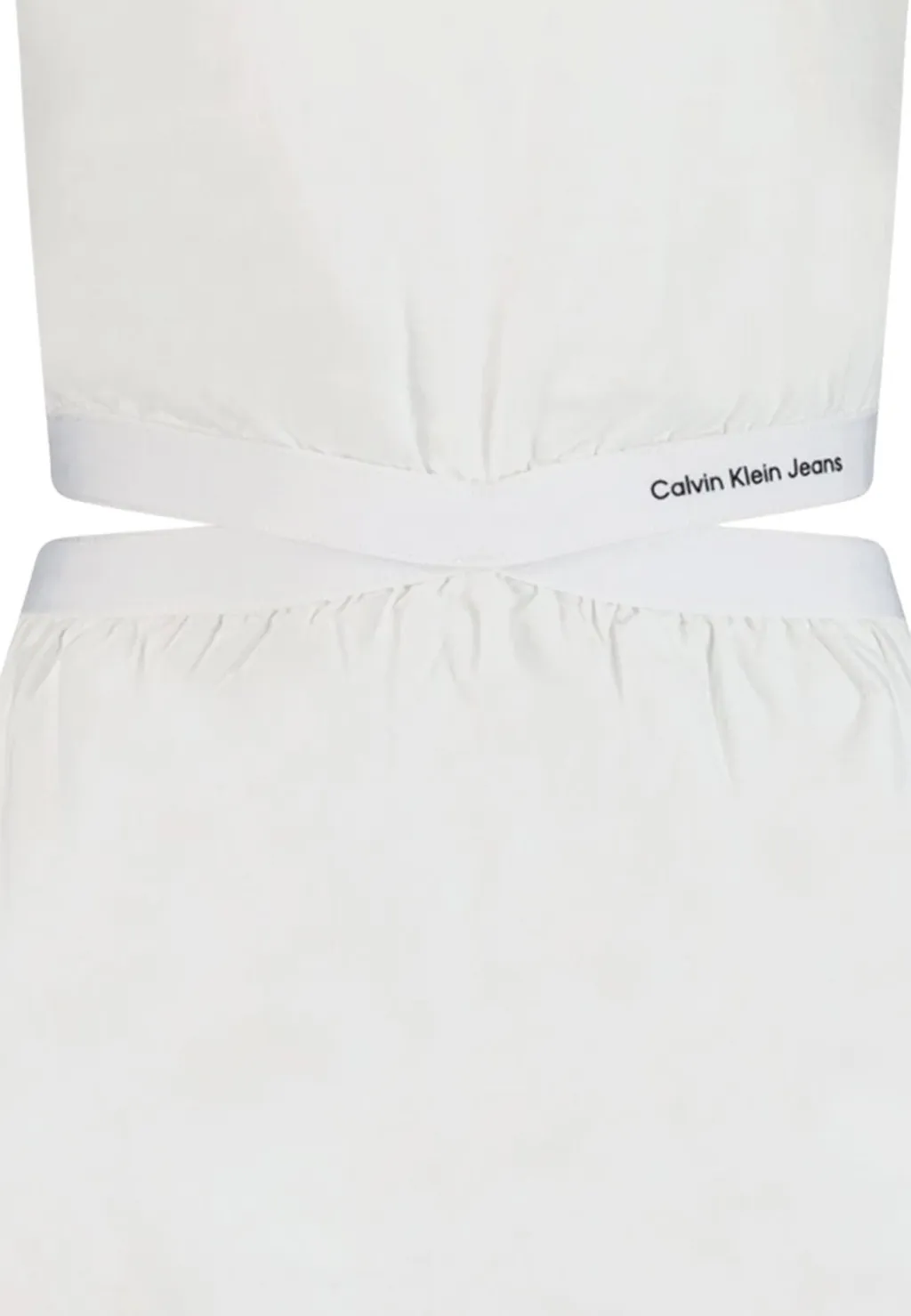 Calvin Klein Kids Cut-Out Detailed Crewneck Dress