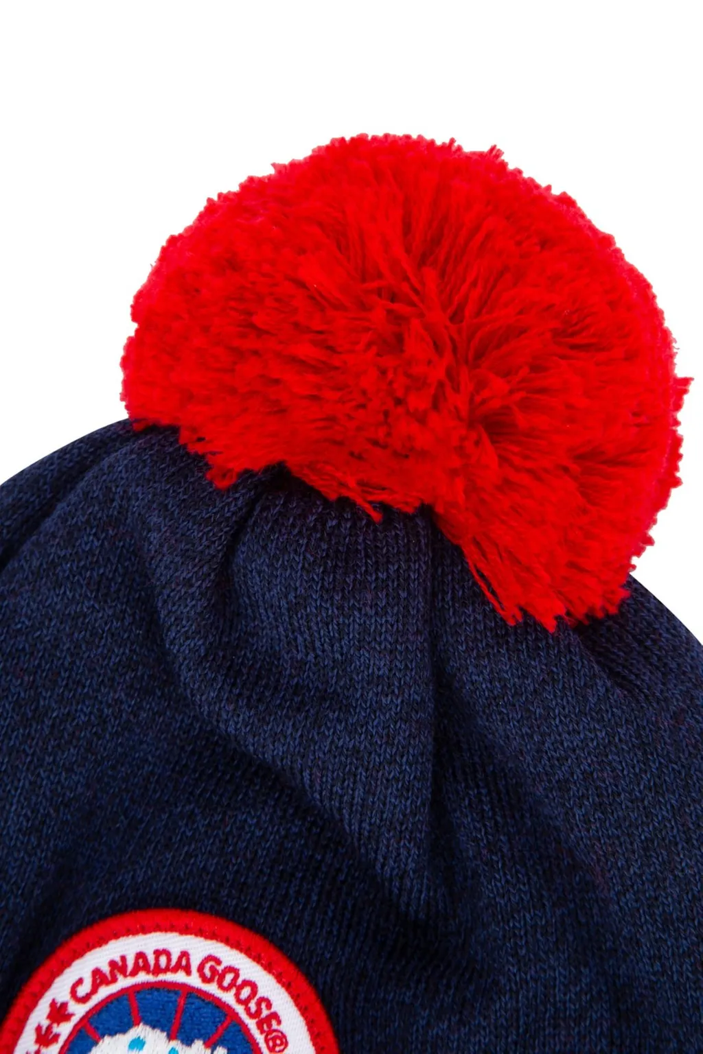Canada Goose Kids Logo Patch Pompom Hat