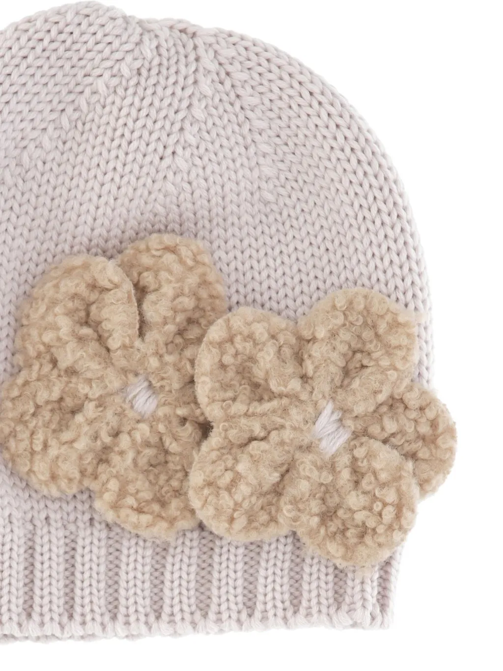 Catya Floral Knit Beanie Hat
