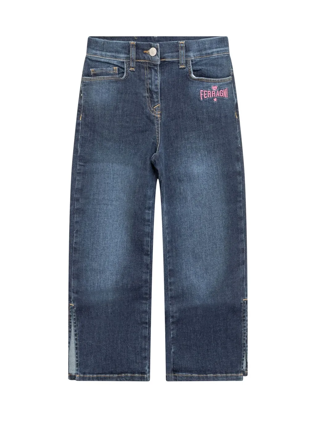 Chiara Ferragni Kids Logo Patch Jeans