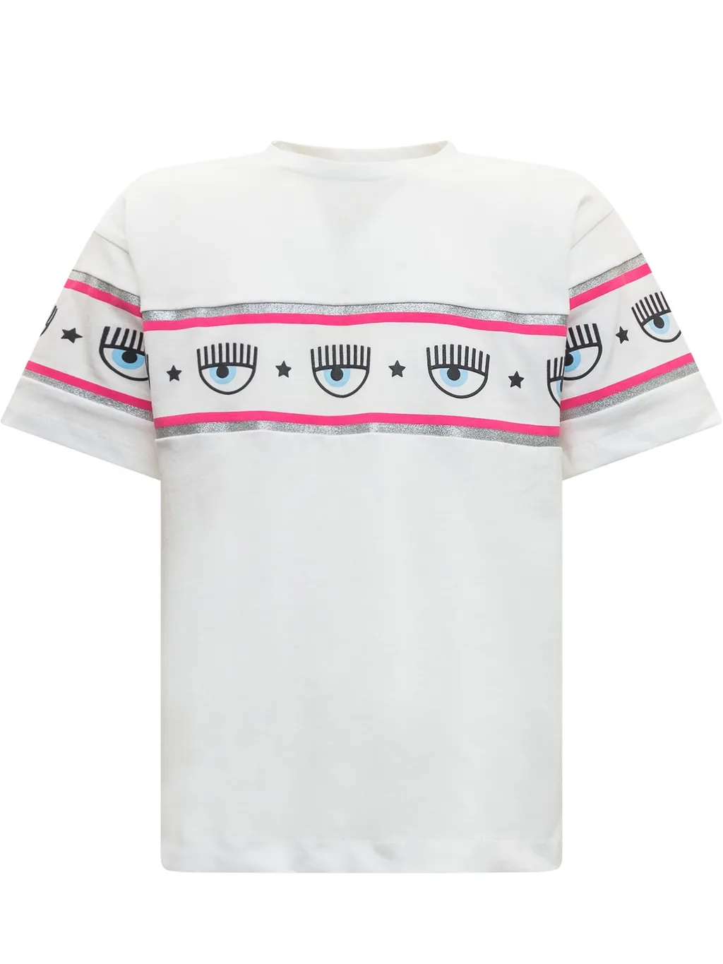 Chiara Ferragni Kids Logo Printed Crewneck T-Shirt