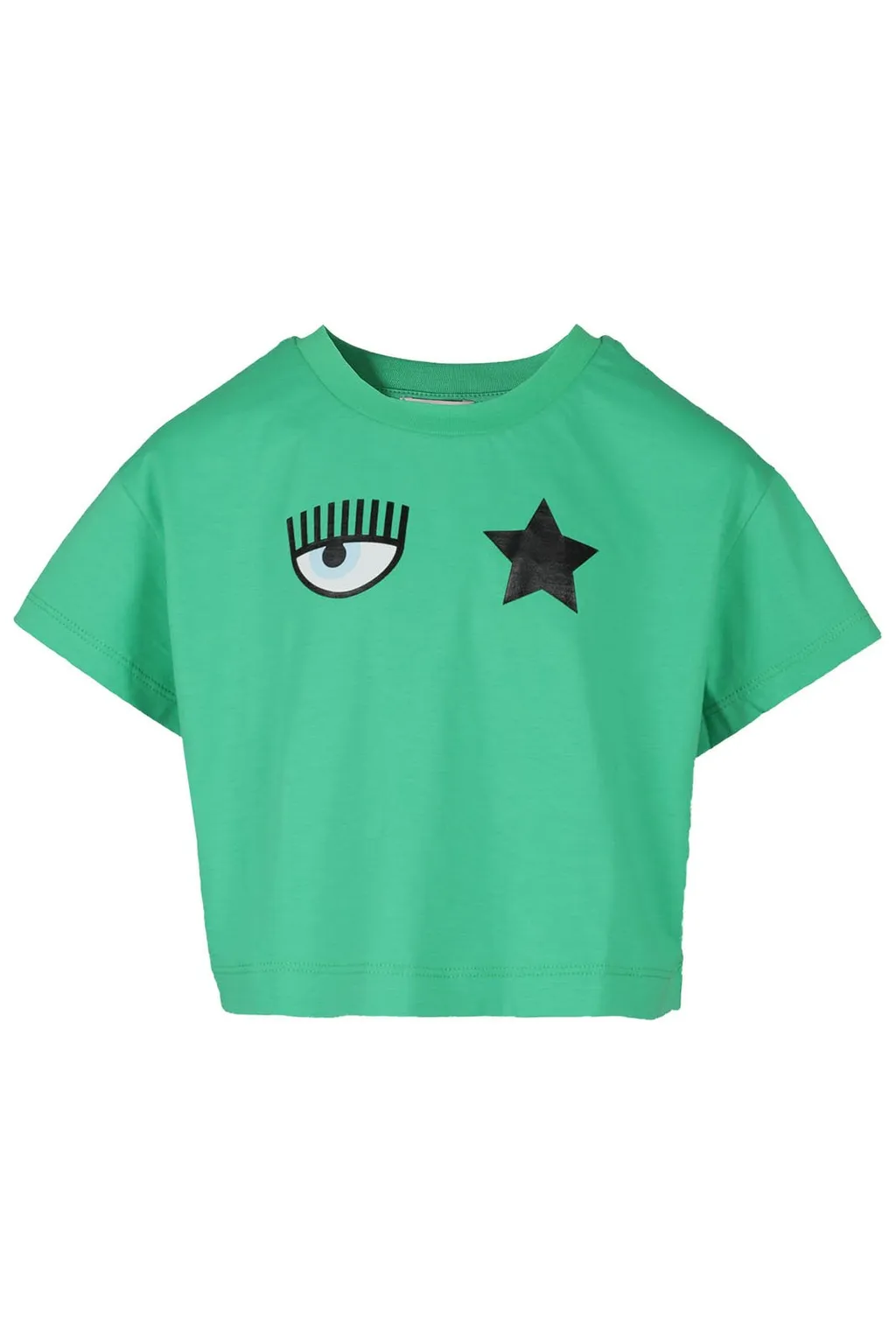 Chiara Ferragni Kids Eye Star Crop Top