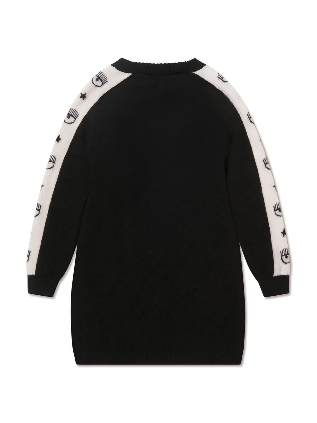 Chiara Ferragni Kids Long-Sleeved Crewneck Knitted Dress