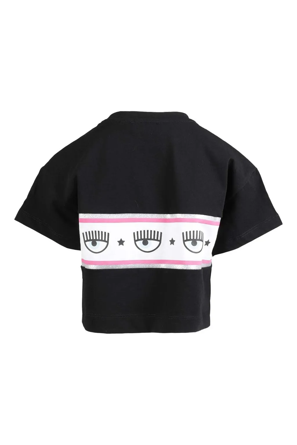 Chiara Ferragni Kids Logo-Striped Crewneck T-Shirt