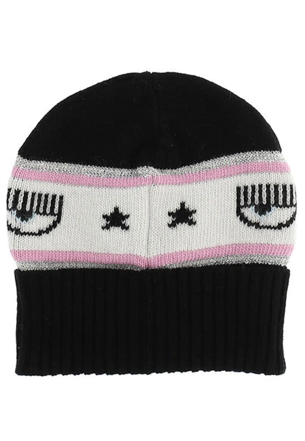 Chiara Ferragni Kids Eyelike Motif Knitted Beanie