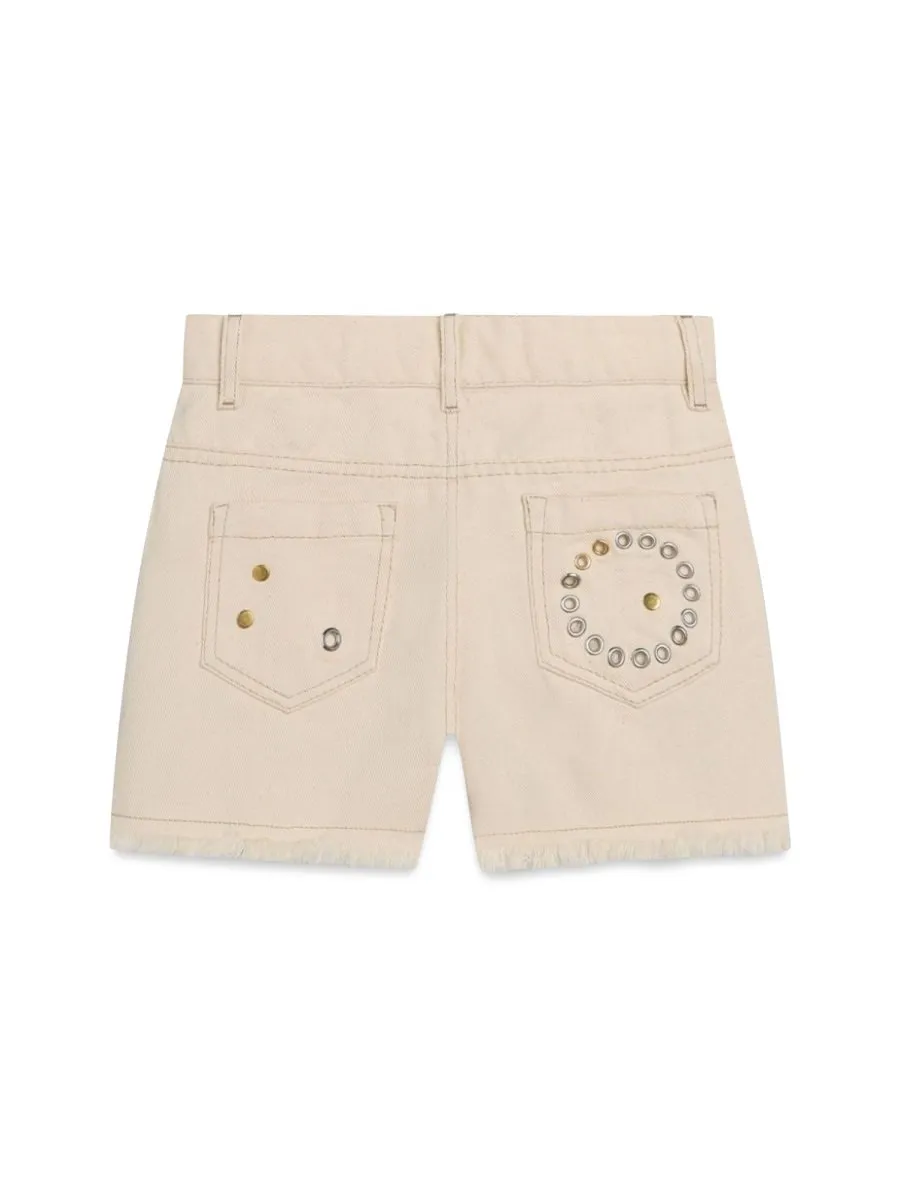 Chloe' Embellished Denim Shorts