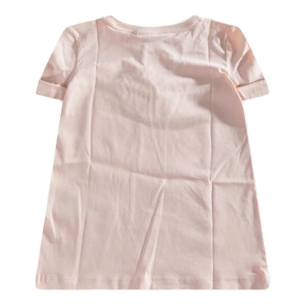 Chloé Kids Logo Embroidered Crewneck T-Shirt