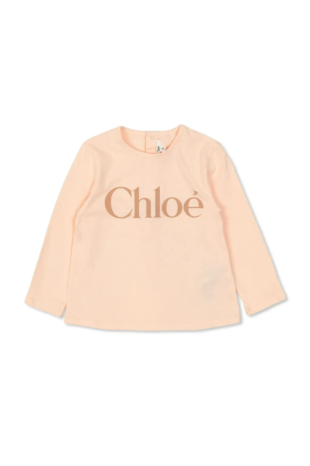 Chloé Kids Logo-Embroidered Crewneck Top