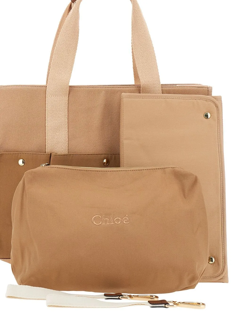 Chloé Kids Panel Logo-Embroidered Changing Bag