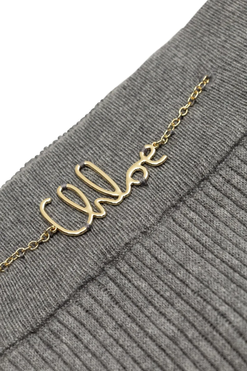 Chloé Kids Tapered Leg Ribbed Knit Trousers