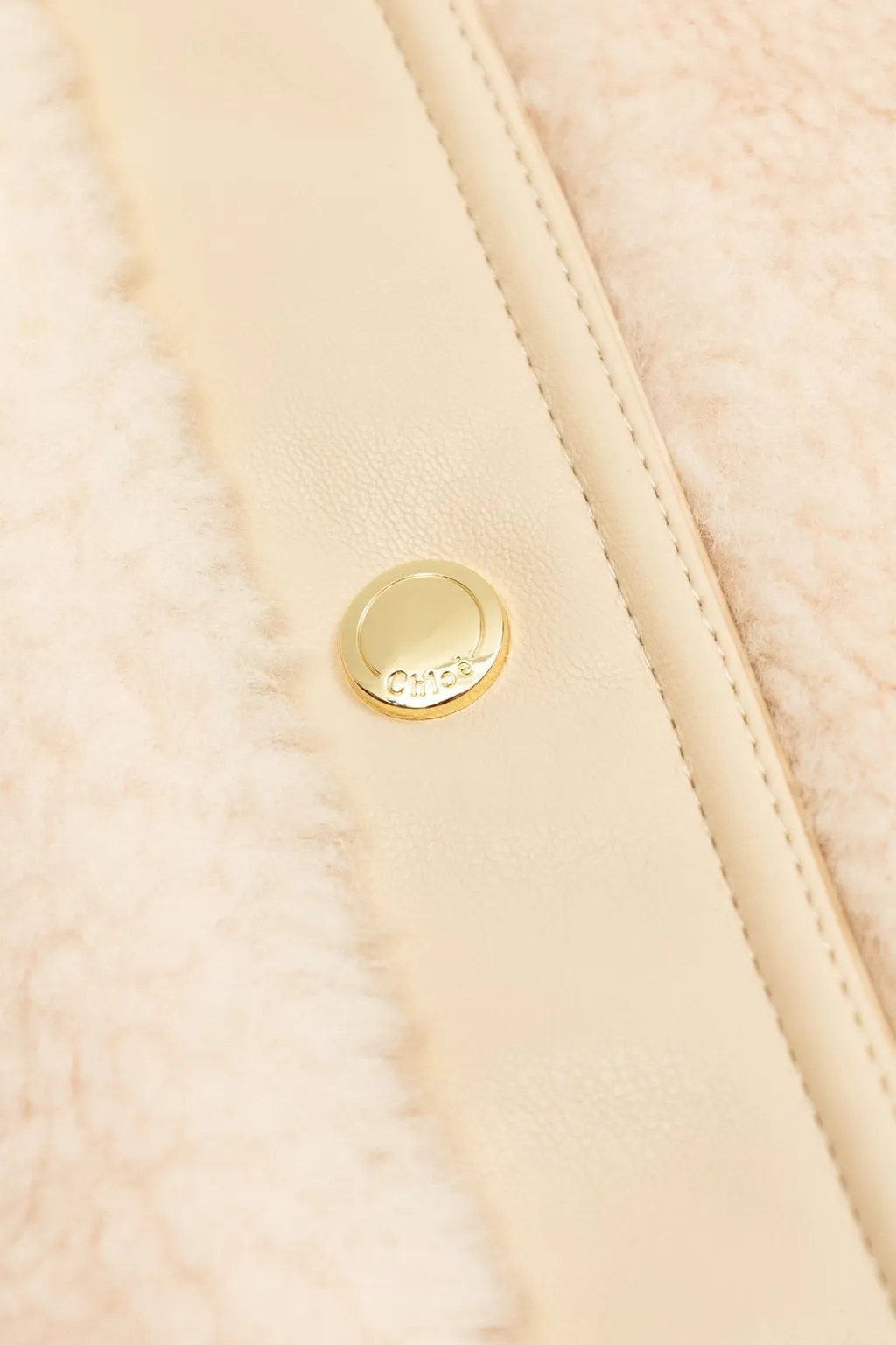 Chloé Kids Sleeveless Faux-Shearling Jacket
