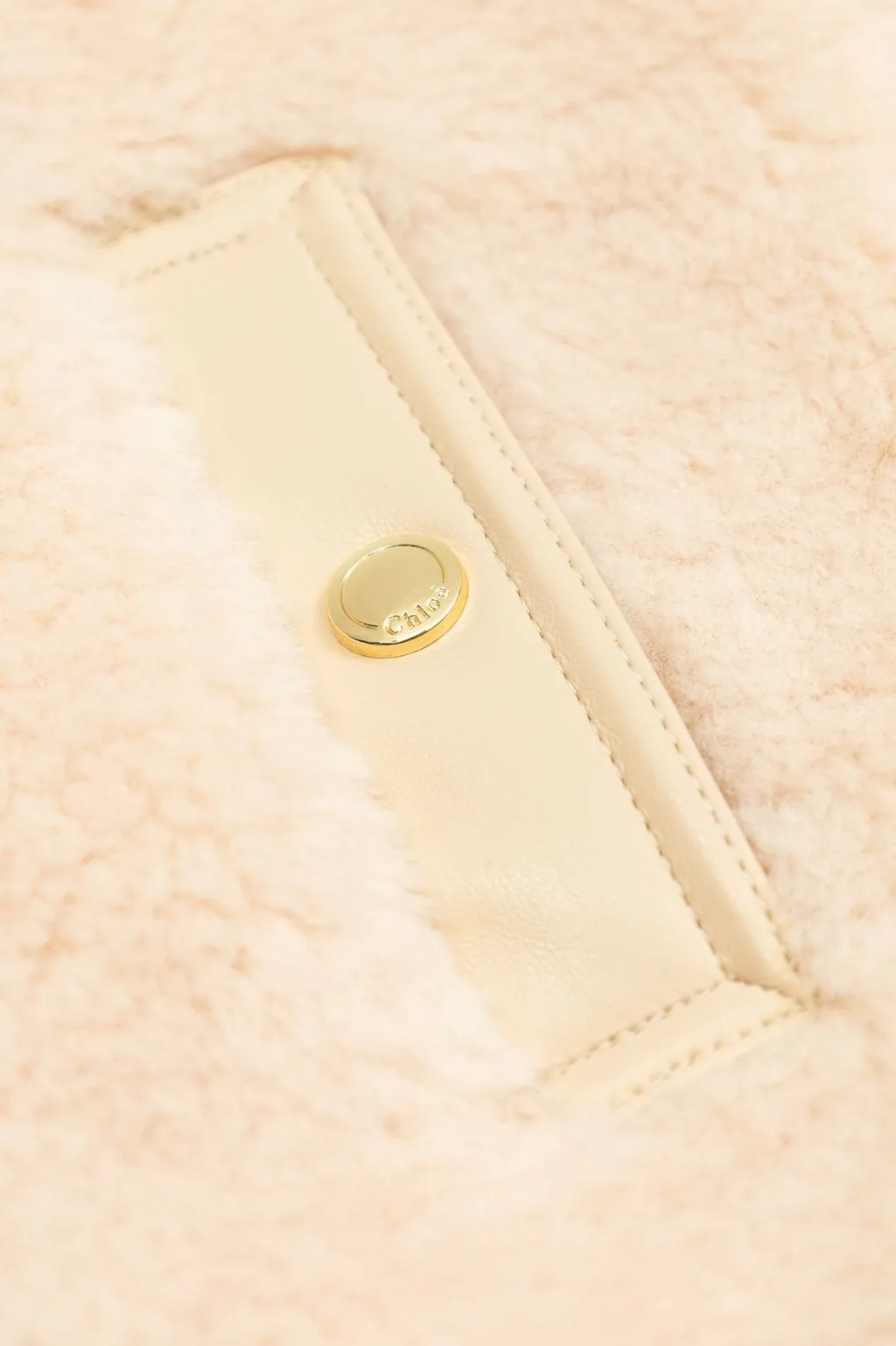 Chloé Kids Sleeveless Faux-Shearling Jacket