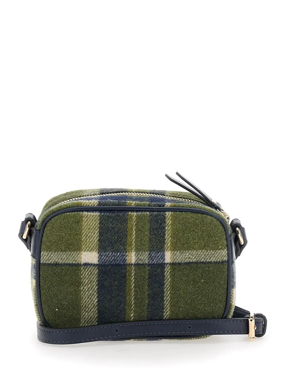 Chloé Kids Plaid Logo Embroidered Crossbody Bag