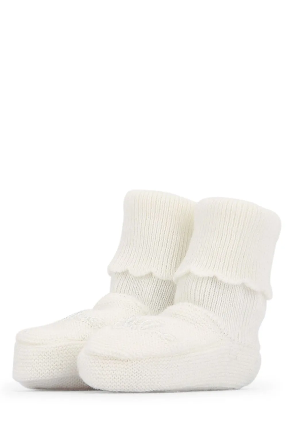 Chloé Kids Logo Embroidered Knitted Beanie Set