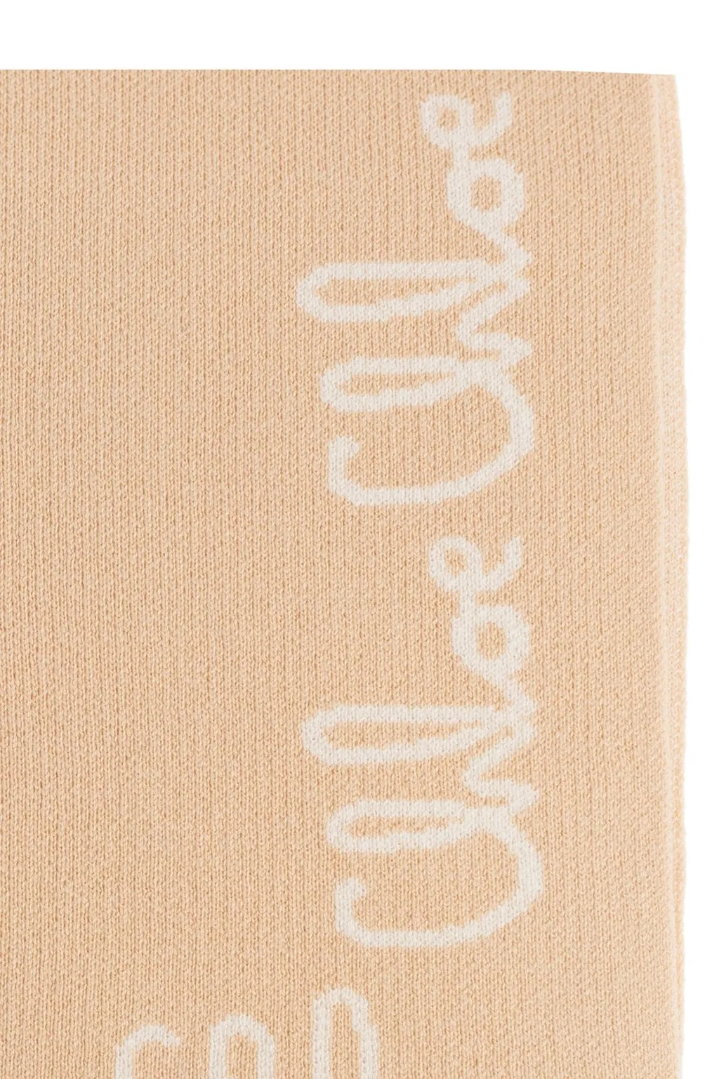Chloé Kids Finished Edge Logo Printed Scarf