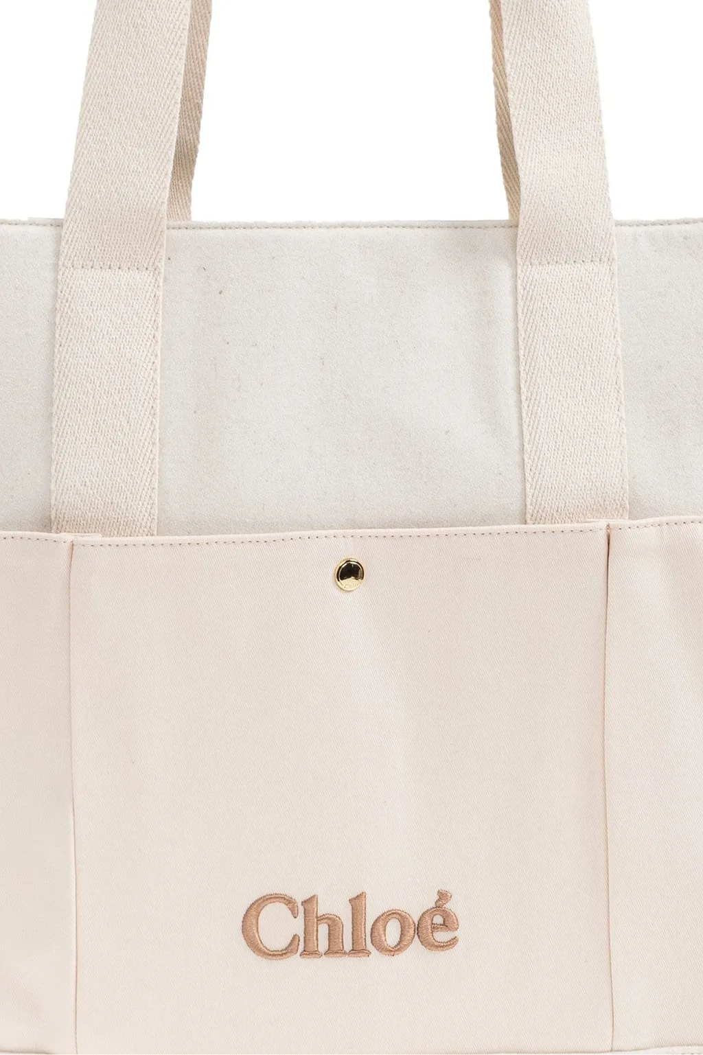 Chloé Kids Logo-Embroidered Strapped Diaper Bag