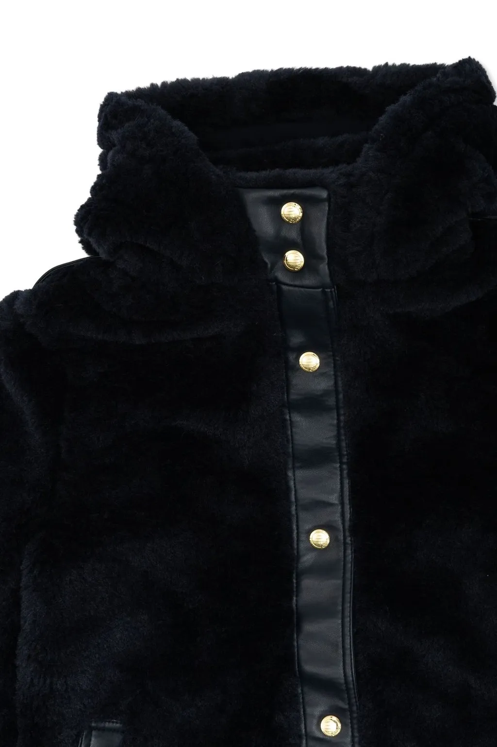 Chloé Kids Snap Buttned Hooded Coat