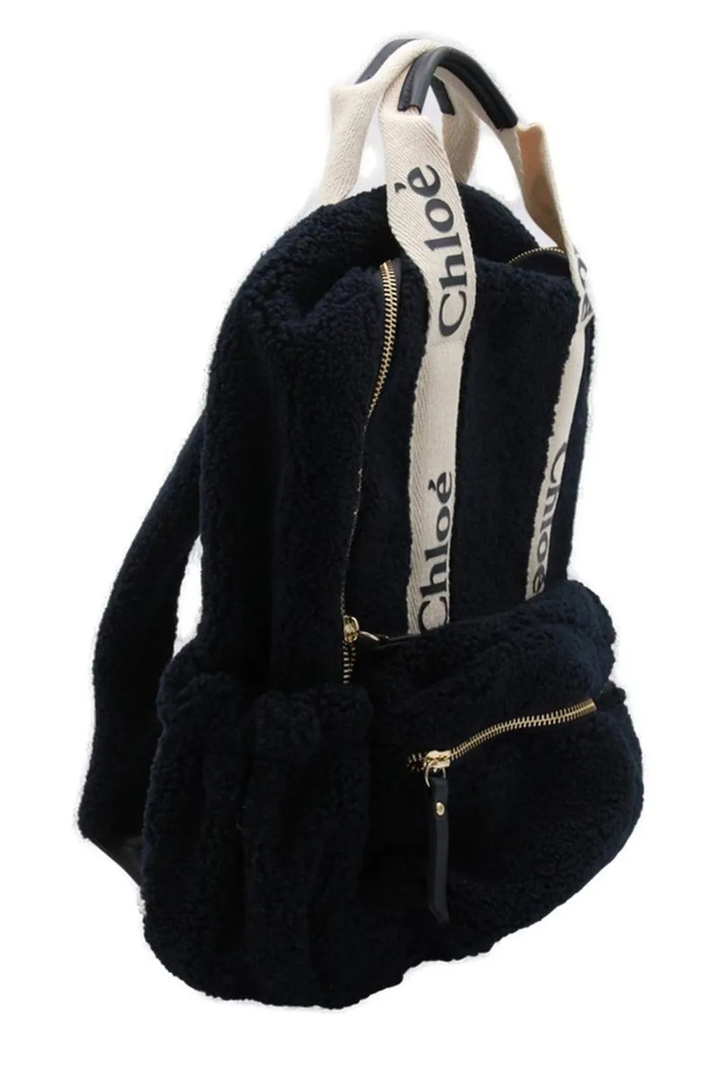 Chloé Kids Logo-Tape Zipped Backpack