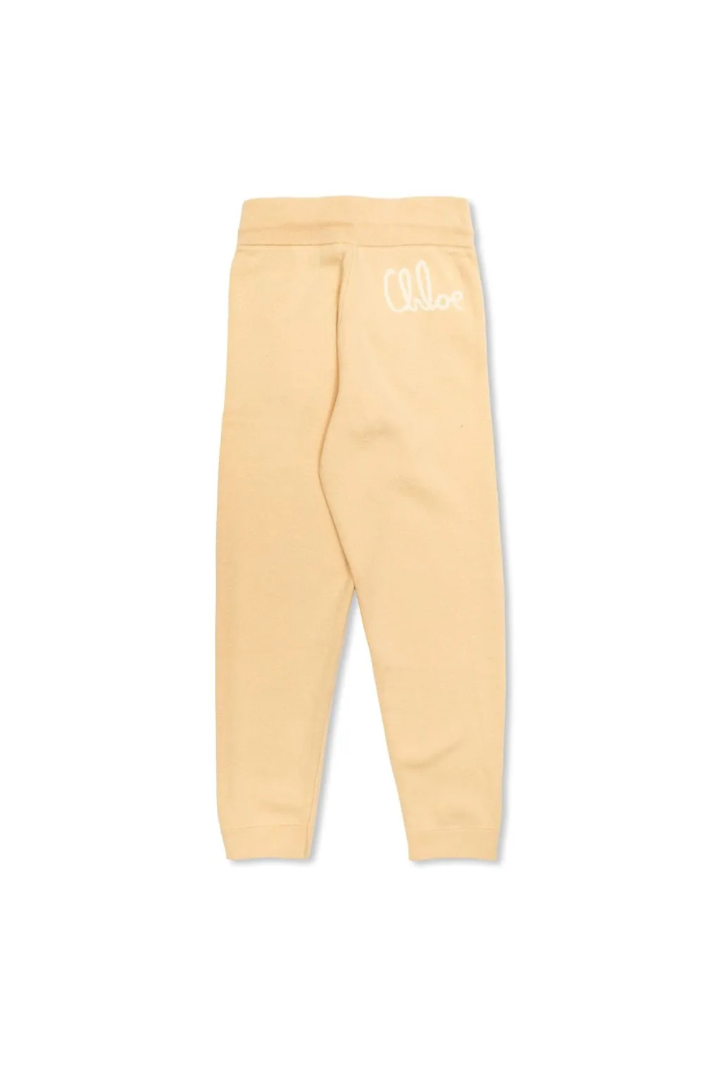Chloé Kids Logo Embroidered Drawstring Track Pants
