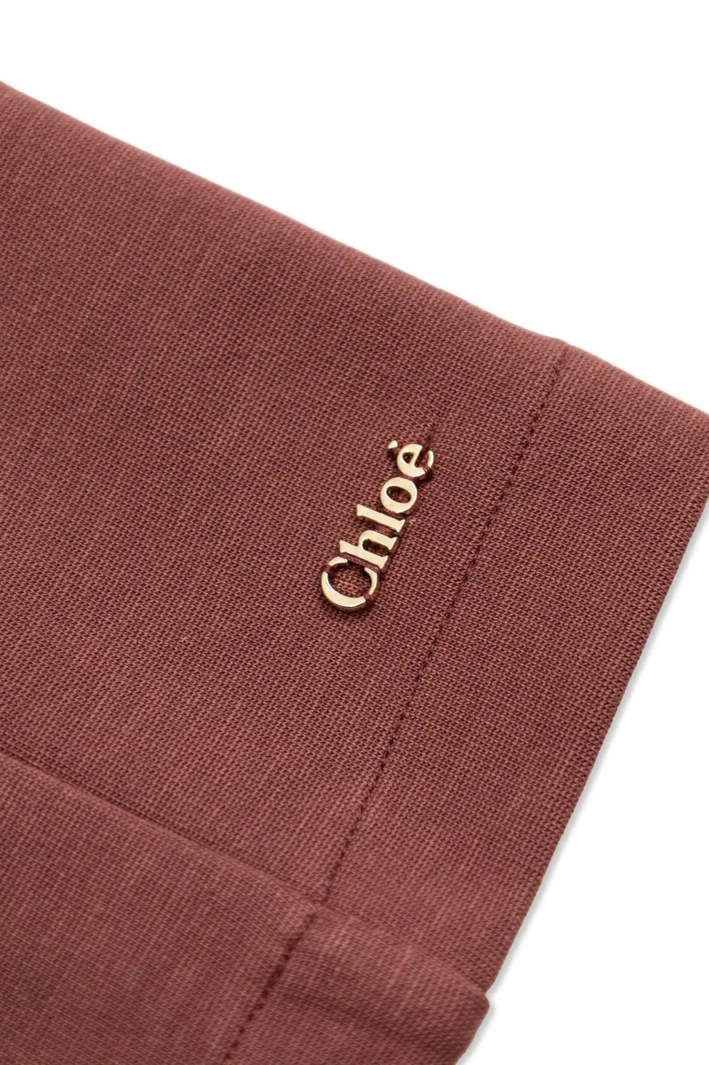Chloé Kids Rear Zipped Eyelet-Trimmed Cape Dress