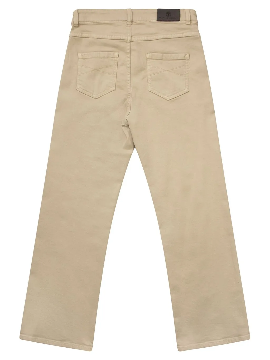 Brunello Cucinelli Kids Dyed Denim Flared Trousers
