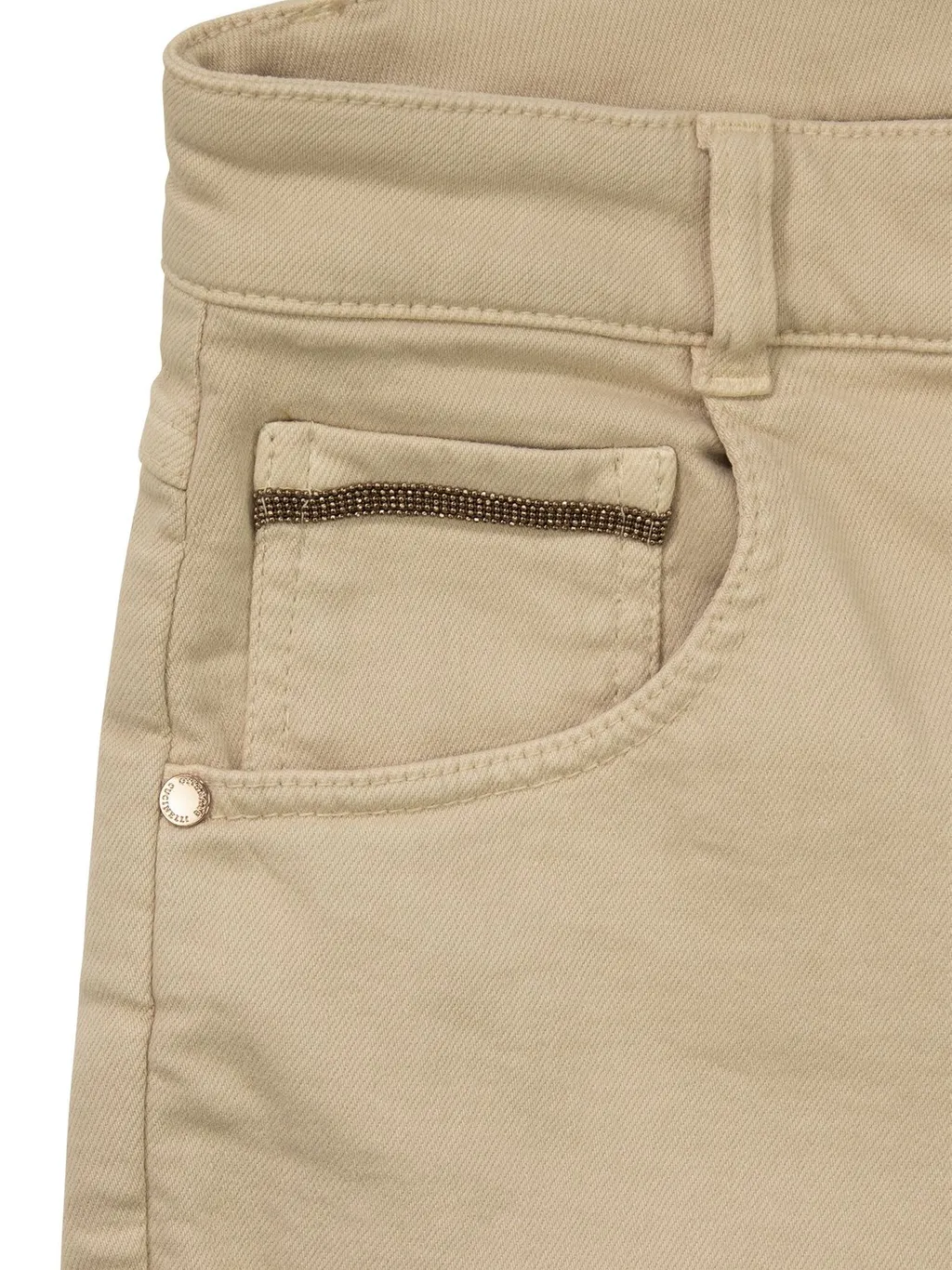 Brunello Cucinelli Kids Dyed Denim Flared Trousers