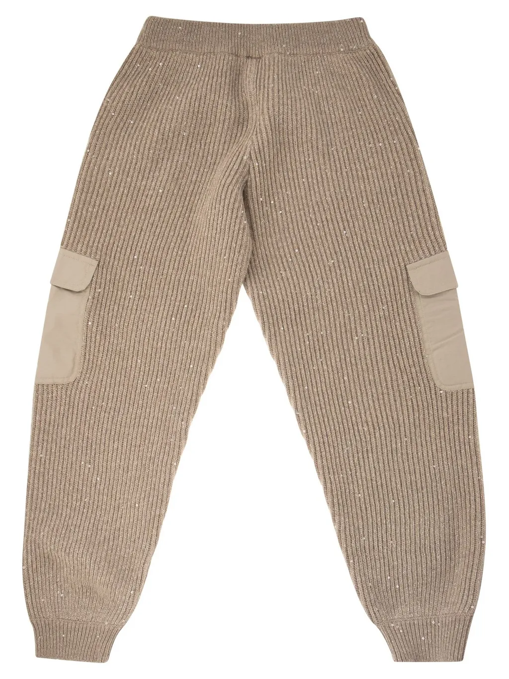Brunello Cucinelli Kids Elasticated-Waist Tapered Knitted Trousers
