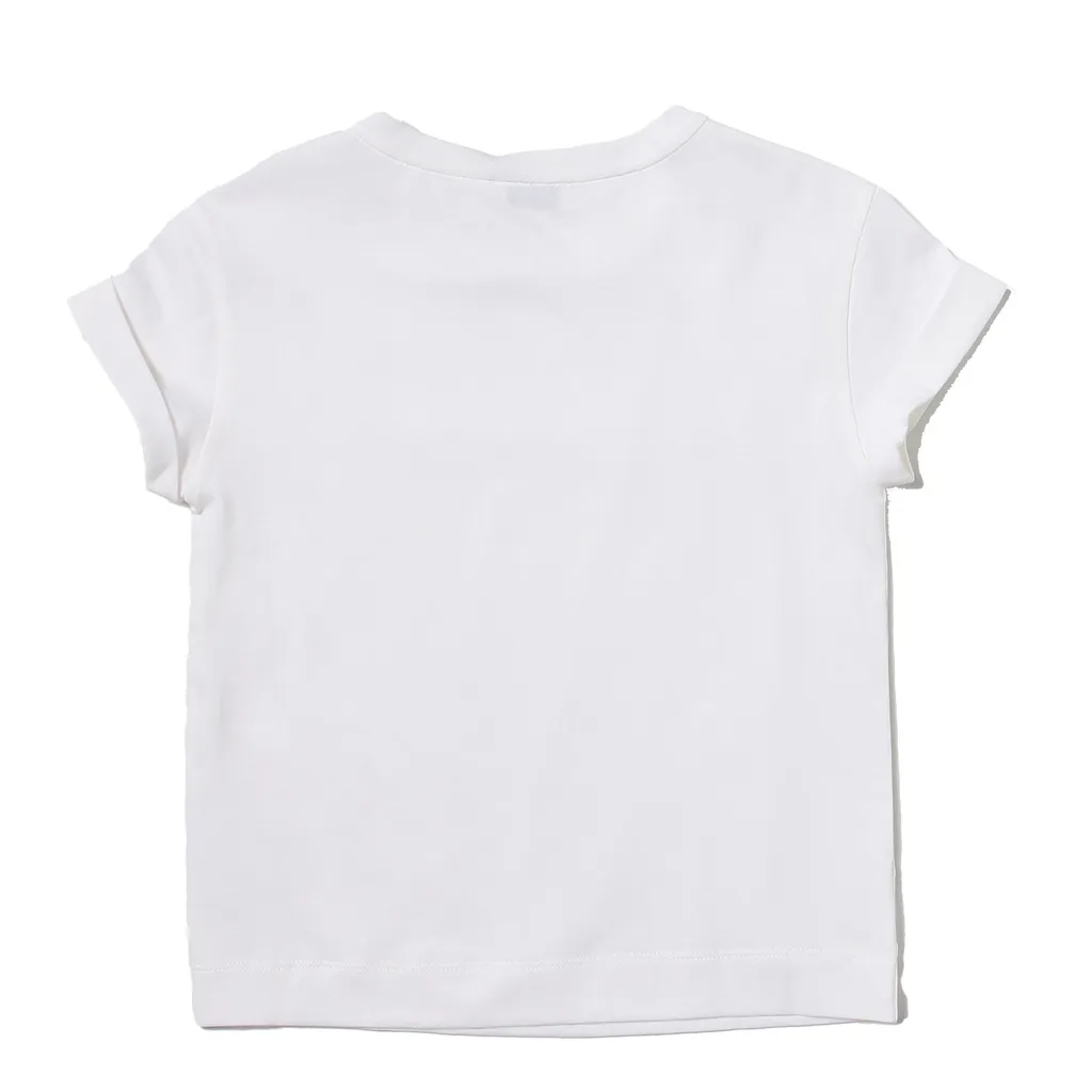 Brunello Cucinelli Kids Slogan Detailed Crewneck T-Shirt